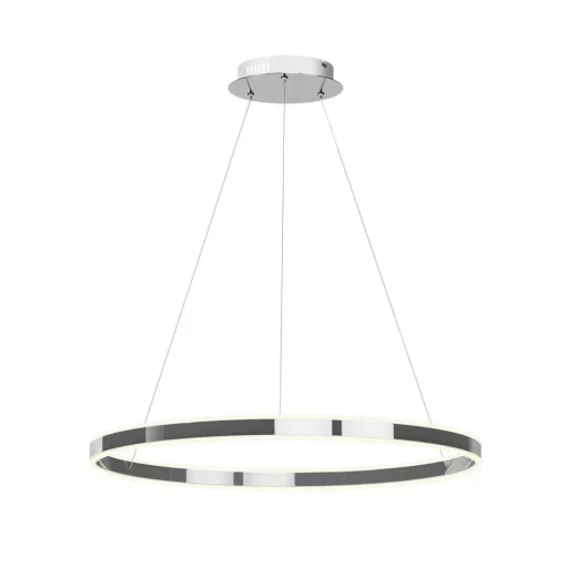 Lucande LED hanglamp Lyani, 80 cm, chroom, dimbaar