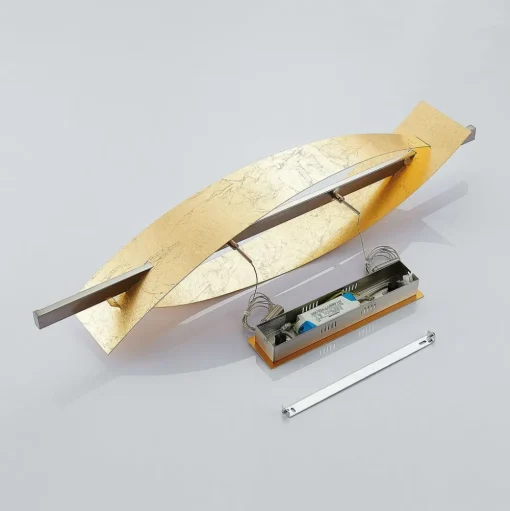 Lucande LED hanglamp Marija, 101 cm, goudkleurig, dimbaar