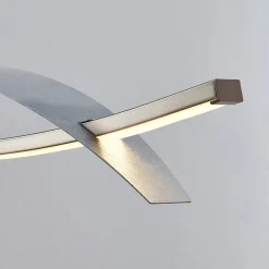 Lucande LED hanglamp Marija, 91 cm, zilver, dimbaar