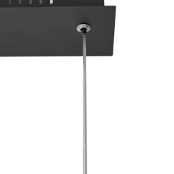 Lucande LED hanglamp Rodado, zwart, 110 cm, aluminium