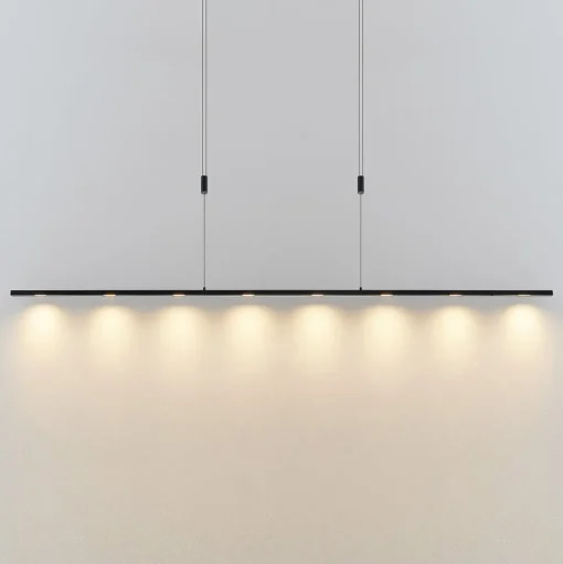 Lucande LED hanglamp Stakato, 180 cm, 8-lamps, dimbaar