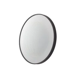 Lucande LED infinity spiegel Emire, zwart, aluminium, CCT, IP44