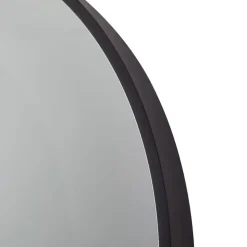 Lucande LED infinity spiegel Emire, zwart, aluminium, CCT, IP44