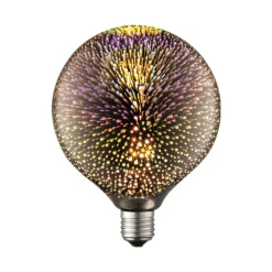Lucande LED lamp E27 Ø 12,5cm 4W 3D vuurwerk