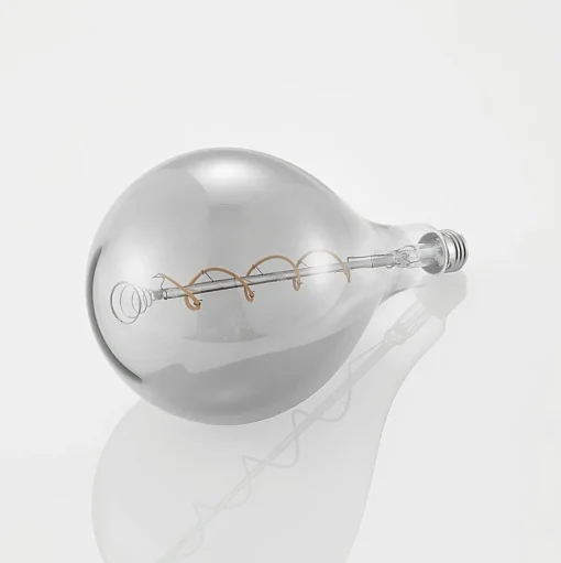 Lucande LED lamp E27 A160 4W 1.800K dimbaar smoke