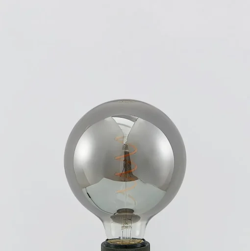 Lucande LED lamp E27 G125 4 W rook 1.800 K dimbaar