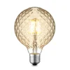 Lucande LED lamp E27 G95 4W 2.700K dimbaar amber
