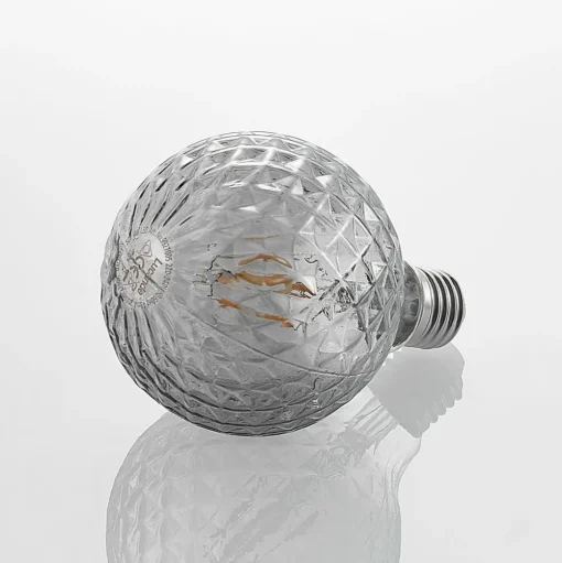 Lucande LED lamp E27 G95 4W 1.800K dimbaar smoke