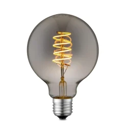 Lucande LED lamp E27 G95 4W rook 1.800K dimbaar
