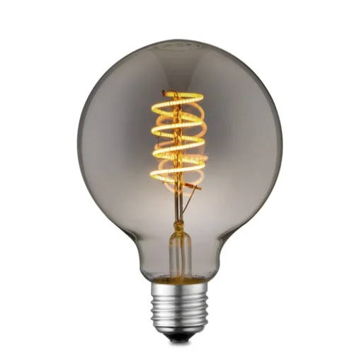 Lucande LED lamp E27 G95 4W rook 1.800K dimbaar