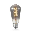 Lucande LED lamp E27 ST64 4W rook 1.800 K dimbaar