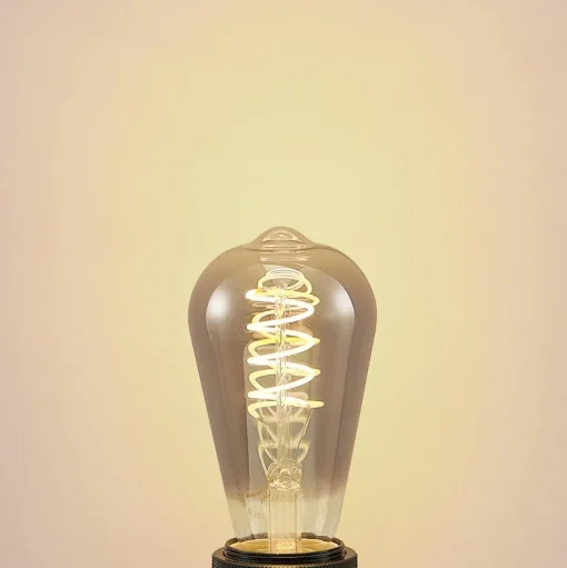 Lucande LED lamp E27 ST64 4W rook 1.800 K dimbaar