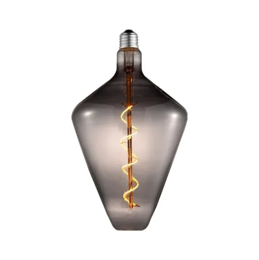 Lucande LED lamp E27 4W Ø15cm 1800K smoke