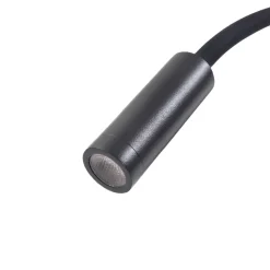 Lucande LED leeslamp Hetti, zwart, metaal, 14 cm hoog