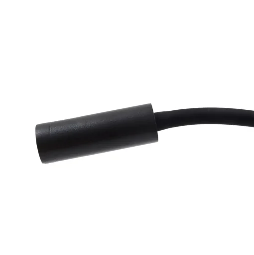 Lucande LED leeslamp Hetti, zwart, metaal, 14 cm hoog