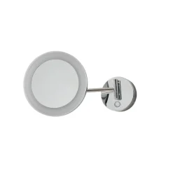 Lucande LED make-upspiegel Fyria, chroom, staal, CCT