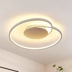 Lucande LED plafondlamp Enesa, 63 cm, CCT, afstandsbediening, dimbaar