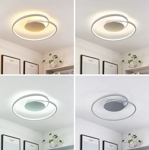 Lucande LED plafondlamp Enesa, 63 cm, CCT, afstandsbediening, dimbaar