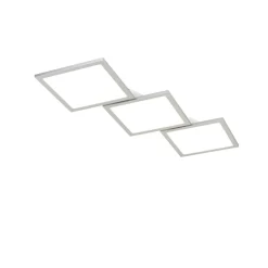Lucande LED plafondlamp Ilira, 3-lamps, zilver, CCT, dimbaar