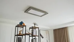 Lucande LED plafondlamp Leicy, nikkel, 80 cm, RGBIC, CCT