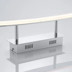 Lucande LED plafondlamp Lorian, 99 cm, chroom, metaal