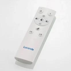 Lucande LED plafondlamp Narumi, CCT, 110cm, zwart, aluminium