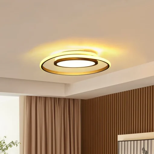 Lucande LED plafondlamp Noud, 49 cm, zilver, aluminium, dimbaar