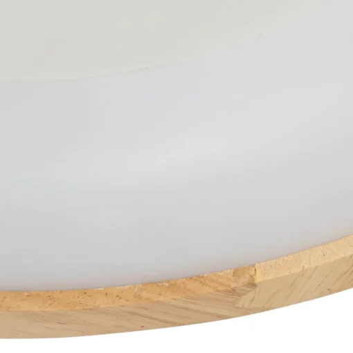 Lucande LED plafondlamp Samvel, Ø 40 cm, hout