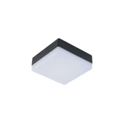 Lucande LED plafondlamp Thilo, 16cm, antraciet, sensor, IP54