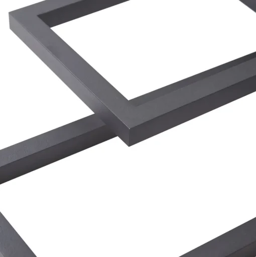 Lucande LED plafondlamp Tjado, 94 cm lang, zwart, metaal