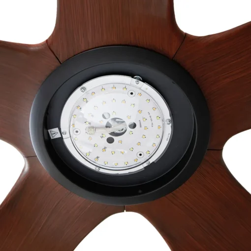 Lucande LED plafondventilator Omendo, zwart, DC, stil, CCT