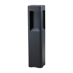 Lucande LED sokkellamp Annika, antraciet, metaal, 50 cm