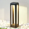 Lucande LED sokkellamp Fery, antraciet, metaal, 50cm, IP65