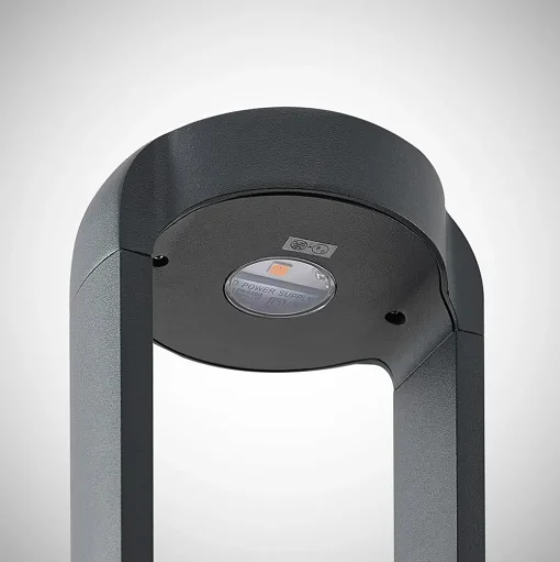 Lucande LED sokkellamp Habsa, 30 cm, antraciet, metaal