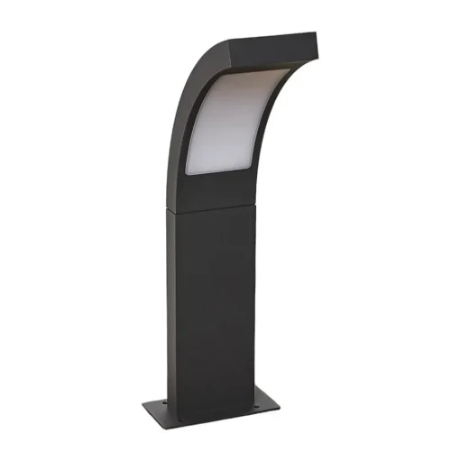 Lucande LED sokkellamp Juvia, 40 cm, antraciet, IP54