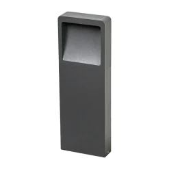 Lucande LED sokkellamp Leya, 4, 35cm, antraciet, IP54