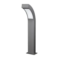 Lucande LED sokkellamp Lennik, 60 cm, antraciet, metaal