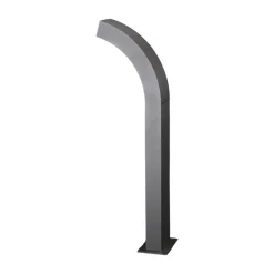 Lucande LED sokkellamp Lennik, 60 cm, antraciet, metaal
