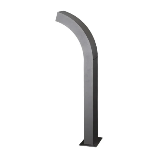 Lucande LED sokkellamp Lennik, 60 cm, antraciet, metaal