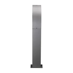 Lucande LED sokkellamp Lennik, 60 cm, antraciet, metaal