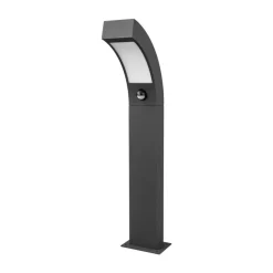 Lucande LED sokkellamp Lennik, sensor, 60 cm, antraciet