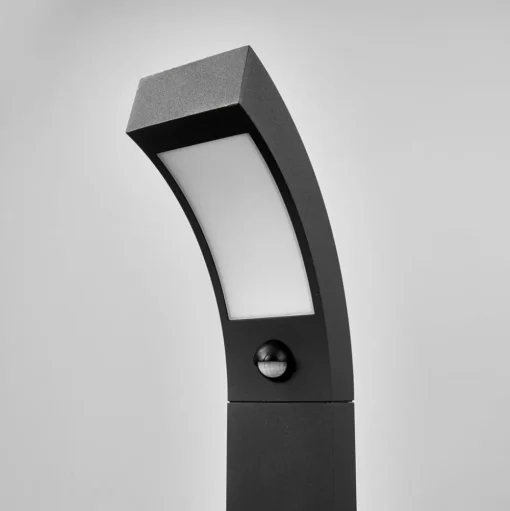 Lucande LED sokkellamp Lennik, sensor, 60 cm, antraciet