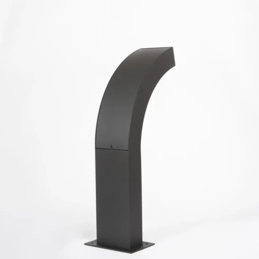 Lucande LED sokkellamp Lennik, 40 cm, antraciet, metaal