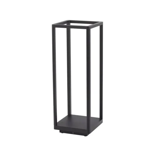 Lucande LED sokkellamp Thorvid, hoogte 50 cm, zwart