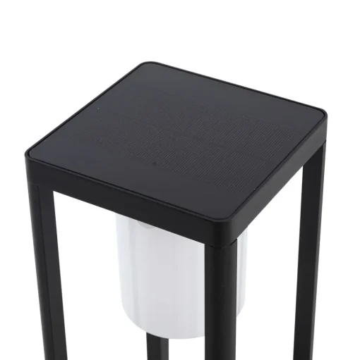 Lucande LED solar padverlichting Nilea, 50 cm, zwart, sensor