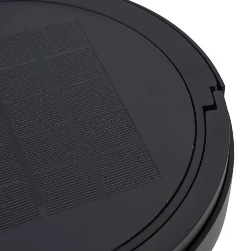 Lucande LED solar tafellamp Tilena, rond, zwart, dimbaar