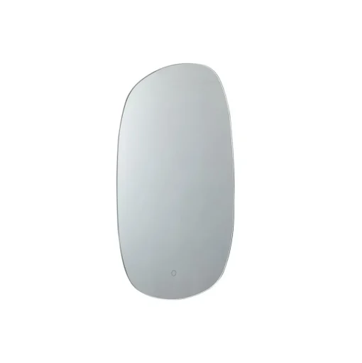 Lucande LED spiegel Celestiel, ovaal, verwarmbaar, CCT, 80 cm