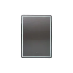 Lucande LED spiegel Celestiel, hoekig, verwarmbaar, CCT, 70 cm