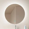 Lucande LED spiegel Celestiel, rond, verwarmbaar, CCT, Ø 60 cm