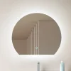 Lucande LED spiegel Celestiel, halfrond, CCT, Ø 50 cm